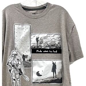Star Wars Unisex T-Shirt M The Mandalorian Concept Series Mando Extends His Hand